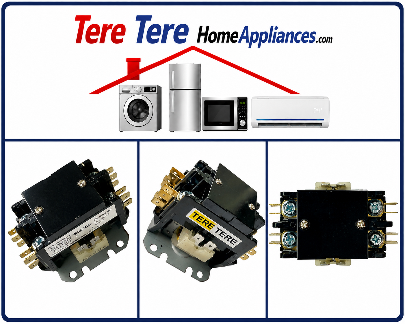 Double Pole Contactor Relay for Outdoor Air Conditioner