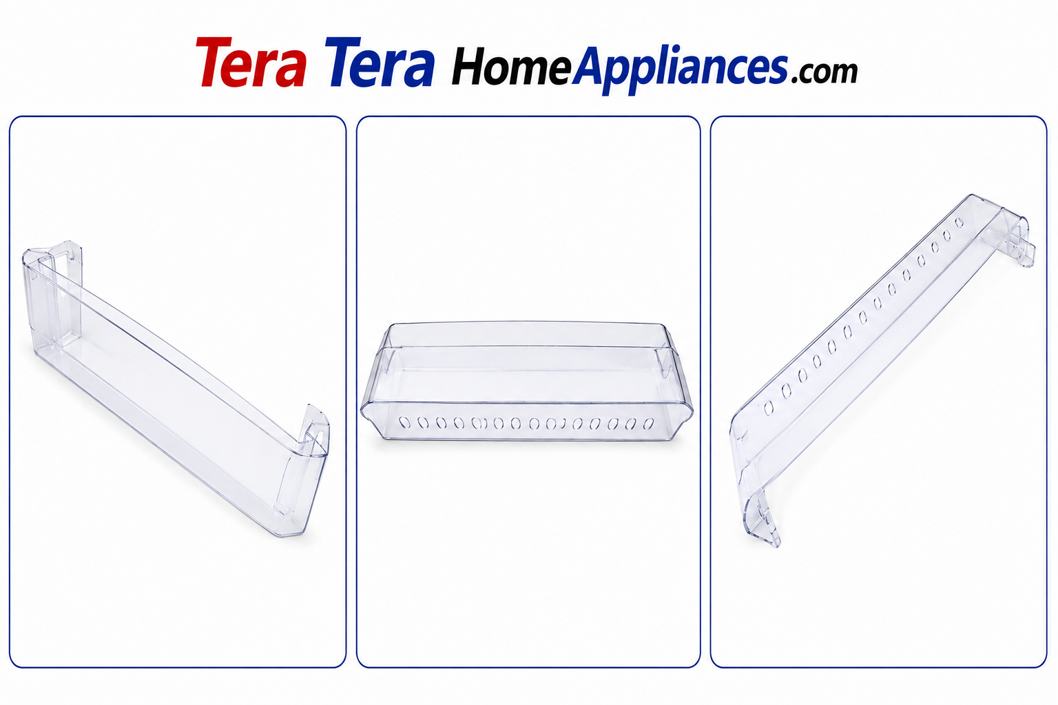 Bottle Shelf Compatible with LG Double Door Refrigerator GL-244GP / GL-242QL | Part No. 5004JF1003 | Transparent