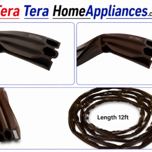 Fridge Gasket Rubber Anti-Bacterial 12 Feet Set (Pack of 2) | Suitable for Single & Double Door Refrigerators | Compatible with 165L–300L Fridges