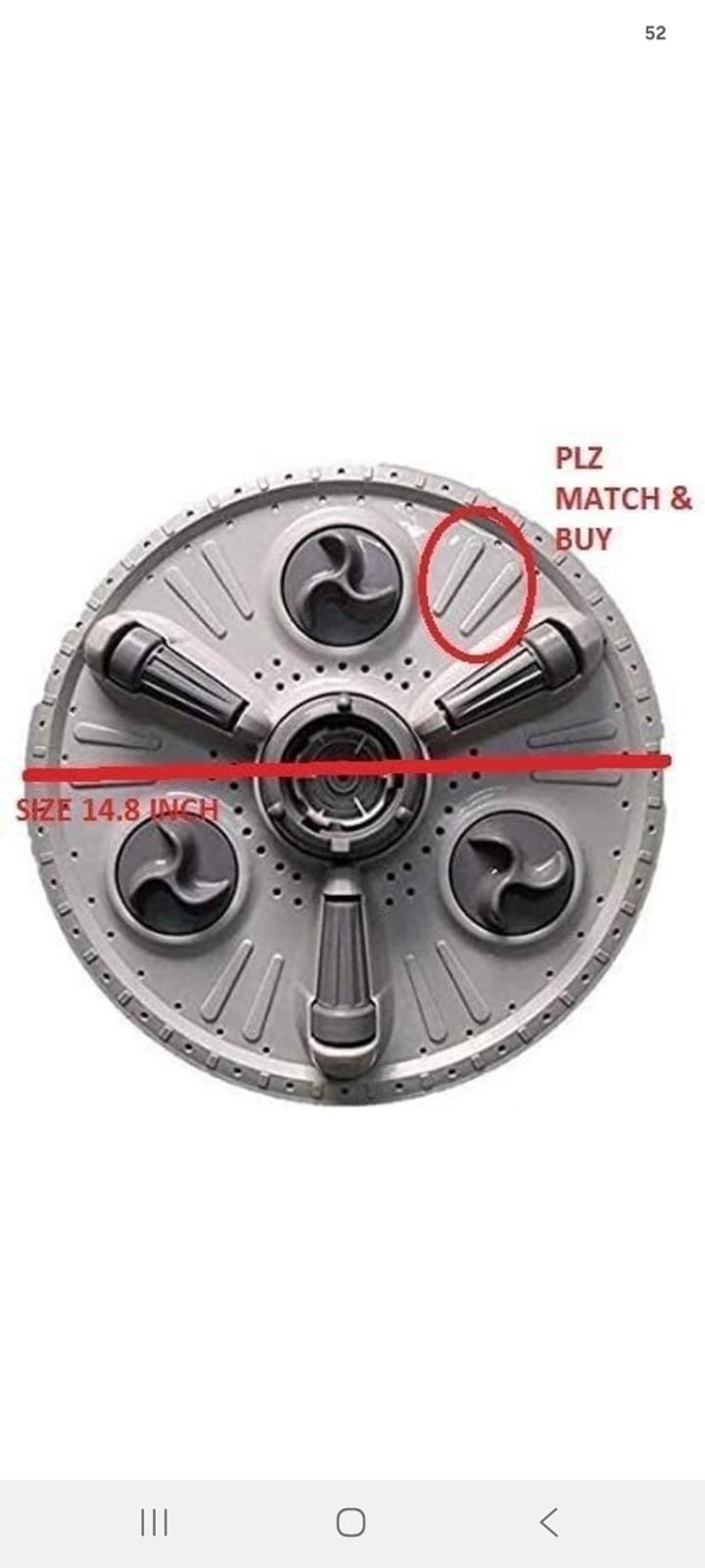 Pulsator Plate for LG Washing Machine - Image 4