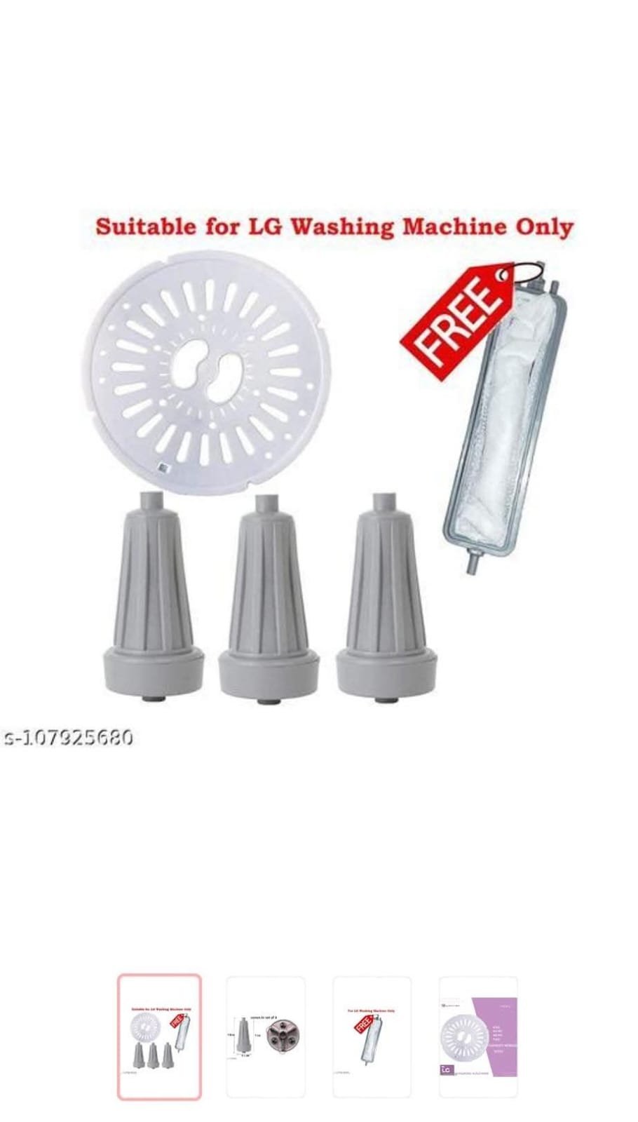 LG Washing Machine Belan (Roller) 3-Piece Set with Safety Cover
